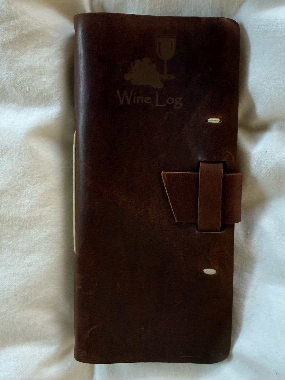 Rustico Leather Wine Log Journal